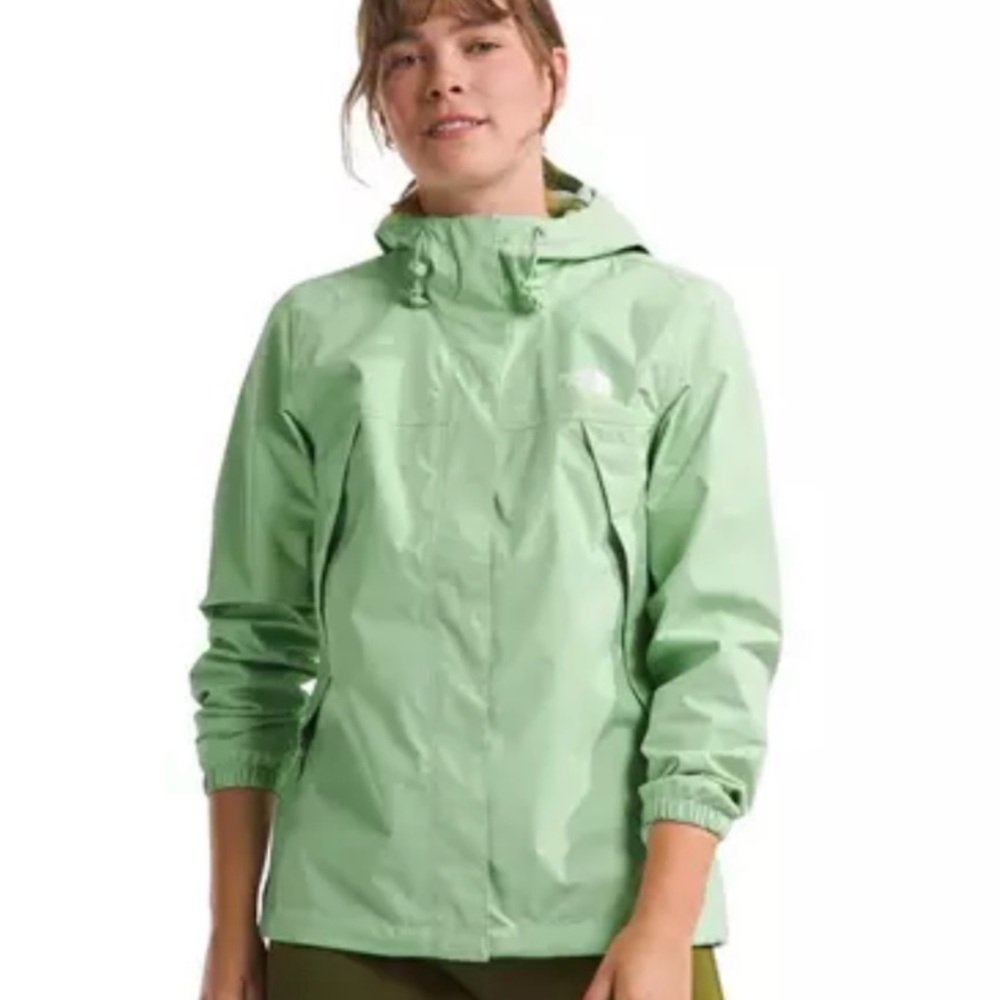 NWOT - The North Face Women's Light Pastel Green Rain Jacket